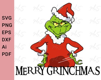 MERRY GRINCHMAS svg | Merry Christmas svg |  grinch svg | Christmas | Instant Svg, Png, Dxf, pdf, Ai digital download