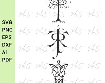 Lord of the rings BUNDLE svg || Symbols svg || lotr trilogy svg || tolkien || Instant Download SVG, Png, dxf, pdf, Eps, Ai digital download
