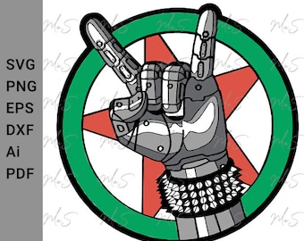 CYBERPUNK 2077 // Johnny Silverhand // Instant SVG, Png, Eps, dxf, pdf, Ai digital download