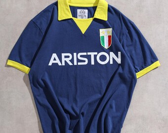 Vintage Classic Italy Italia Calcio Serie A JUVENTUS Turin Juve Home Soccer Jersey Football Shirt Maglia Maillot Trikot Kappa Black White