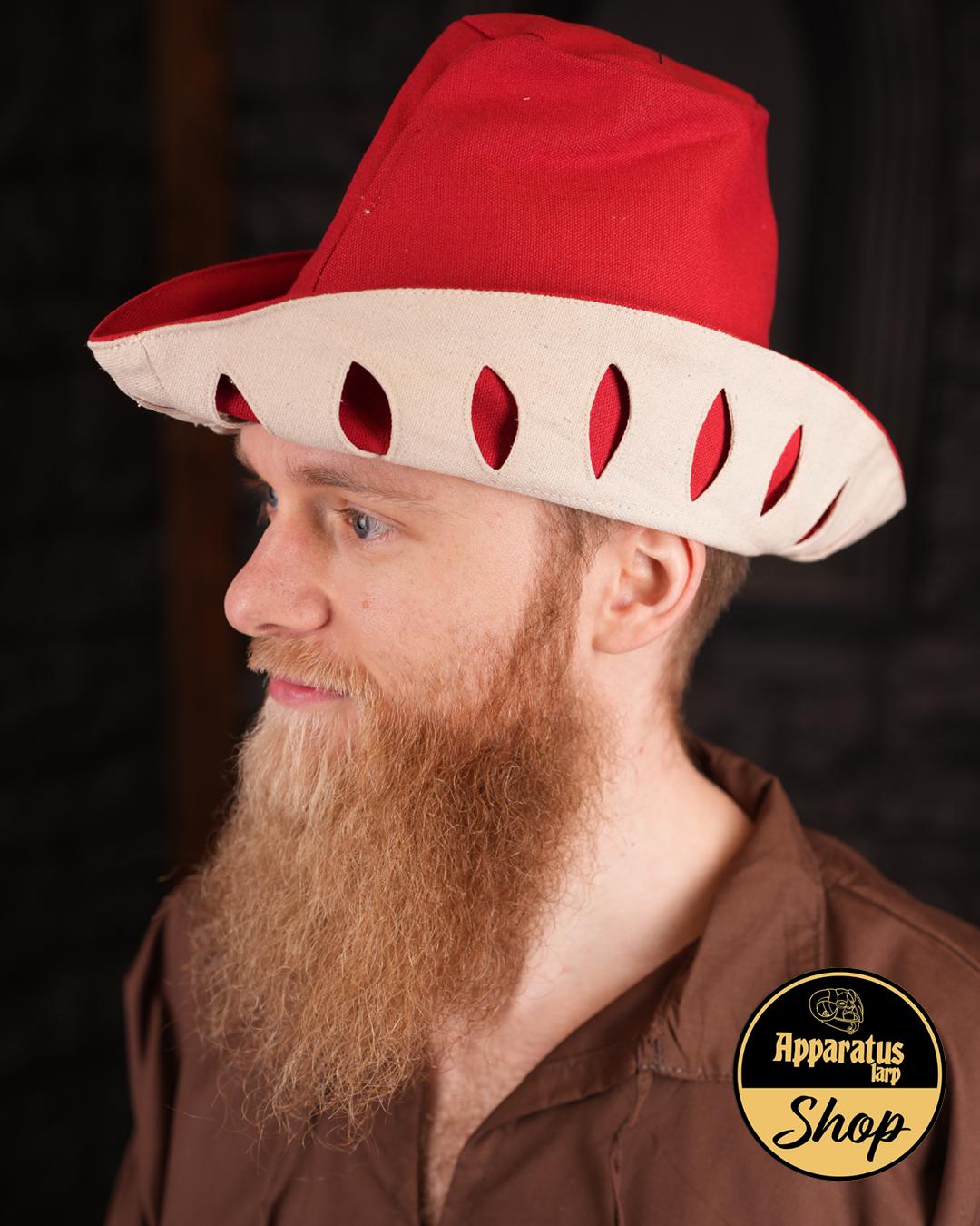 Migo hiking hat canvas red - cream