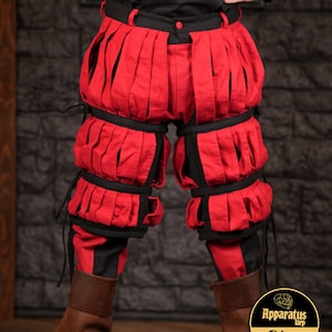 Landsknecht Kniebundhose Imperialis Stripes Red/Black