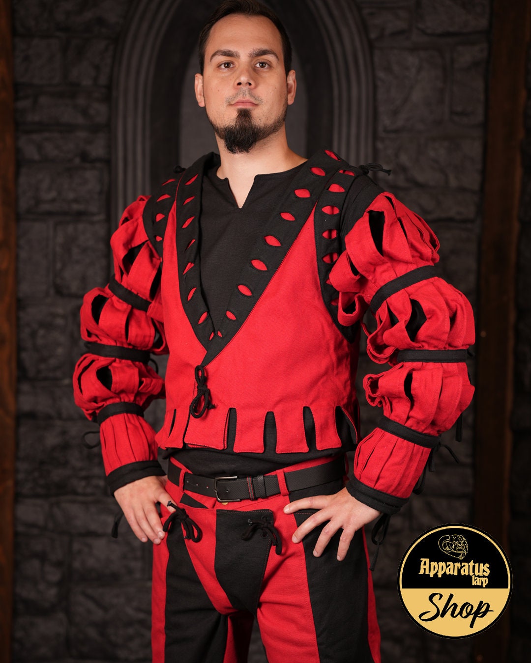 Landsknecht Long Sleeve Imperialis Stripes Red/Black