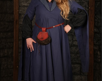 Kleid Agnes Dunkelblau/Waidblau