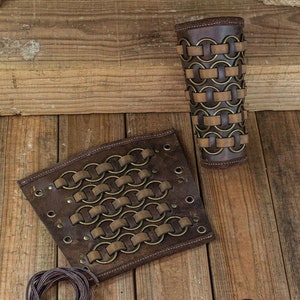 Fighter bracers brown image 1