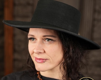 Amish Black Wool Vintage Hat: Flying Cloud Hat Company - Etsy