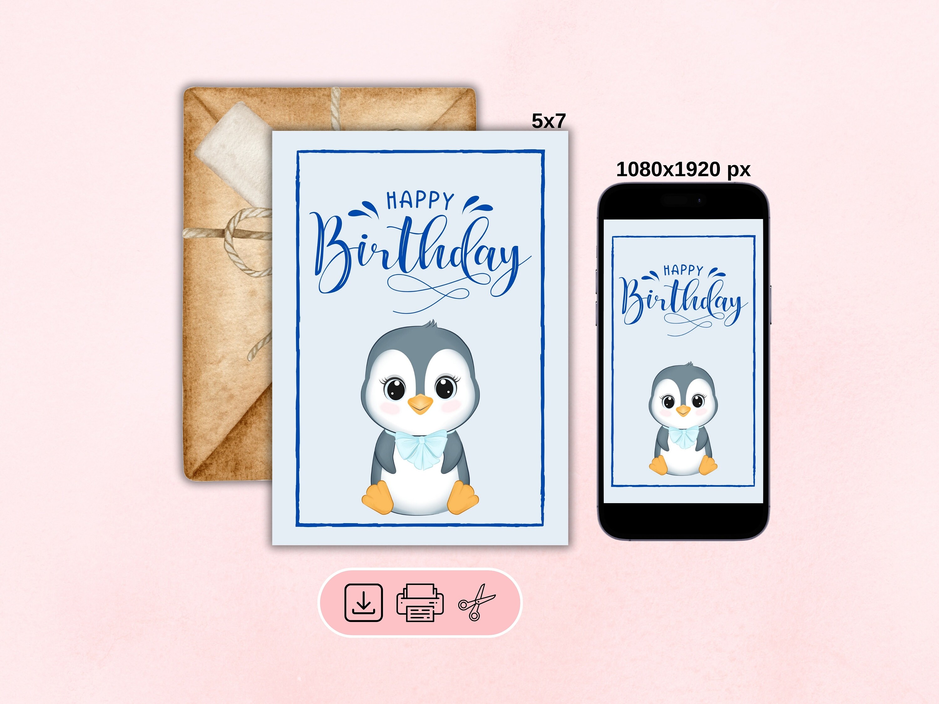 Printable Birthday Card, Birthday Card, Happy Birthday Card, Birthday ...
