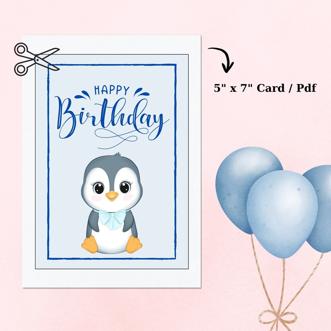 Printable Birthday Card, Birthday Card, Happy Birthday Card, Birthday ...