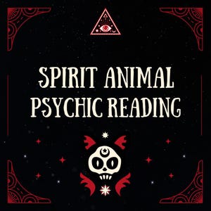 Spirit Animal reading - Psychic Reading. Animal spirit guide. Spirit Guide. Totem animal. Animal Guide. Spiritual reading. Spiritual animal