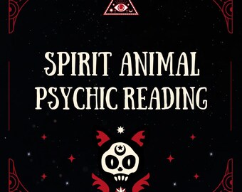Spirit Animal reading - Psychic Reading. Animal spirit guide. Spirit Guide. Totem animal. Animal Guide. Spiritual reading. Spiritual animal