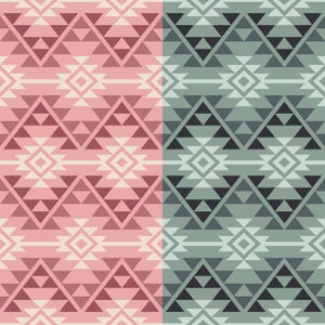 Bundle#3 Modern Color Aztec Southwestern Navajo Geometric Seamless Pattern SVG, Aztec Western Sublimation SVG Prints, Aztec Digital Paper.