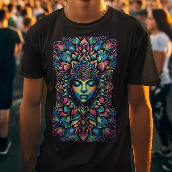 Psy Shirt, Goa Festival T-Shirt mit Abstrakte Kunst, Psychedelic, Psych, Trippy, Psychedelika, Psychotrop
