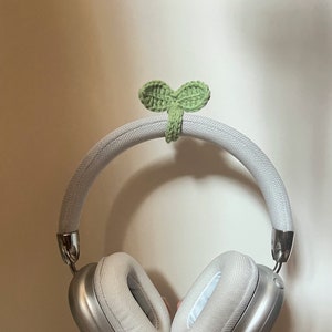 Regalo de accesorios para auriculares Crochet Sprout Leaf para sus regalos de Navidad