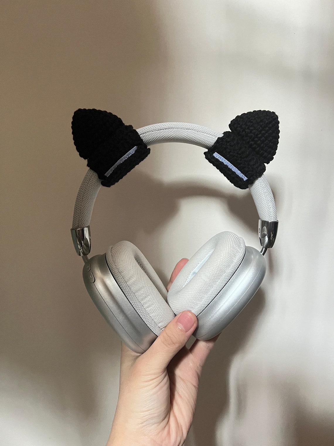 Crochet Cat Ears Headphone Accessory ,headset Attachment,christmas Gift,gift for Her,kitten Ears