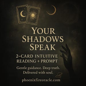 Lettura dei Tarocchi con 2 carte Shadow Work in PDF / Messaggio Oracolo Intuitivo e Spunto per il Diario / Lettura dell&#39;Energia Spirituale per l&#39;Auto-Riflessione