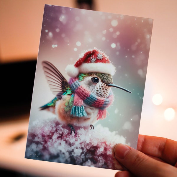 Hummingbird Card - Etsy