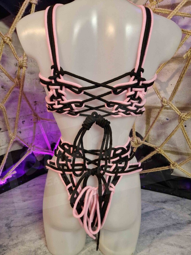 The Frilly One 2piece Ropekini Combo Shibari Style Bikini Hishi Karada