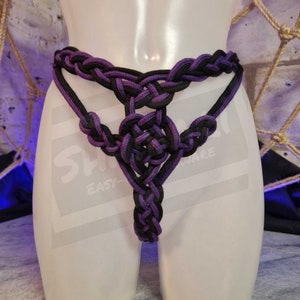 Shibari Rope Bra in Teal. Adjustable Sliding Knot Back & Straps. Handmade  Lingerie 