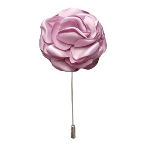 Peonies Flower Lapel Pin Blush Pink