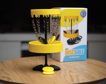 Mini DISCGOLF Game Desktop Tabletop Boardgame Office Toy