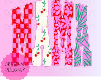 Mama PNG Design, Trendy Mama Varsity Png, Retro Mama Png, Mama Png, Preppy Mama Png, Mama Sublimation Designs, Digital Download