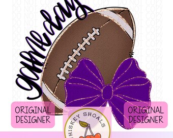Trendy Football Game Day PNG: Sublimation Design (Digital Download)