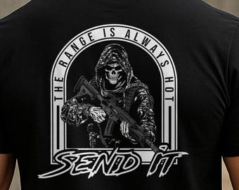 Grim Reaper Tactical Tee: Police, Military, Veterans - Skull Design