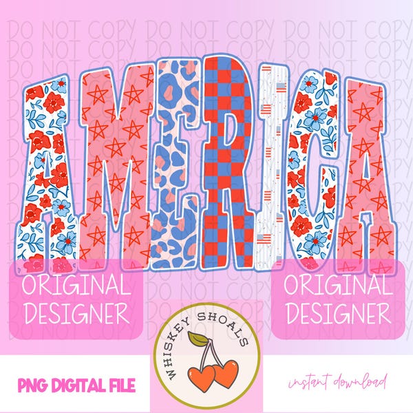 Retro 4th of July PNG Bundle: Patriotic USA Designs (Digital Download)