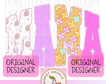 Trendy mama-png, preppy trendy mama-sublimatie, schattig retro mom-shirtontwerp