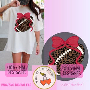 Glitter Football Mama PNG: Coquette Game Day Shirt Design (Digital Download