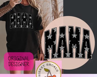 Trendy Mama Varsity png, mama png, Trendy Mama PNG, Leopard Checker Letters Sublimation, Cute Retro Mom Shirt Design