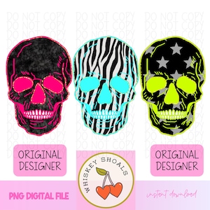 Retro Skeleton PNG: Halloween Skull Design (Digital Download)