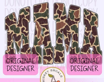 Retro Camo Mama Coquette Png, Mama Camouflage Png , Mama Camo, Old Camo Mama , Mama Png, Vintage Camo Mama Mothers Day Sublimation Bow e