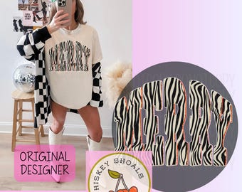 Trendy Merry Christmas Png, Retro Pink Christmas Tree Png, Preppy Christmas Shirt Design, Merry and Bright Png, Checkered Xmas Sublimation