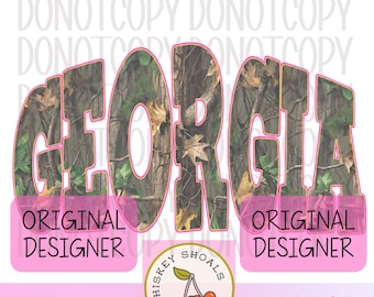 Georgia Coquette Preppy Png, Diseño de sublimación de Georgia, Camuflaje de Georgia PNG, Estado PNG, Diseño de camiseta, Descarga digital