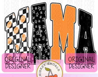 Trendy Mama Varsity PNG: Retro Groovy Design (Digital Download)