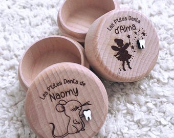 Boîte à dents de lait | Souvenir dents de lait | Petite souris | fée des dents