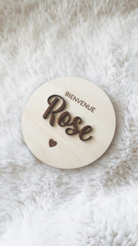 Plaque prénom | Plaque bienvenue | Bienvenue bébé