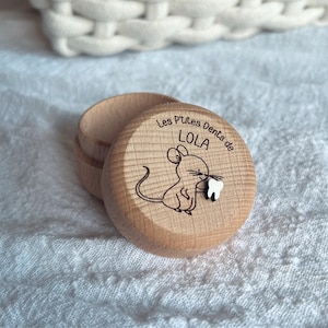 Boîte à dents de lait | Souvenir dents de lait | Petite souris | fée des dents