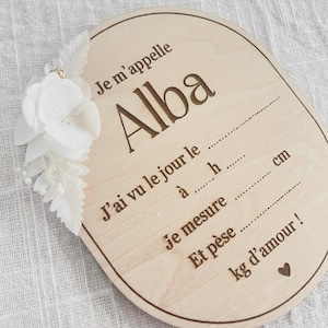 Card to complete | Birth card | Welcome baby card