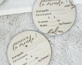 Birth announcement card to fill in | Welcome | Hello world