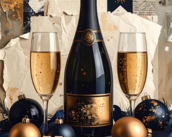 Tarjeta de celebración de Año Nuevo 2026: saludos festivos para tus seres queridos