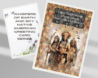 Whispers of Earth and Sky Native American Greeting Card Series