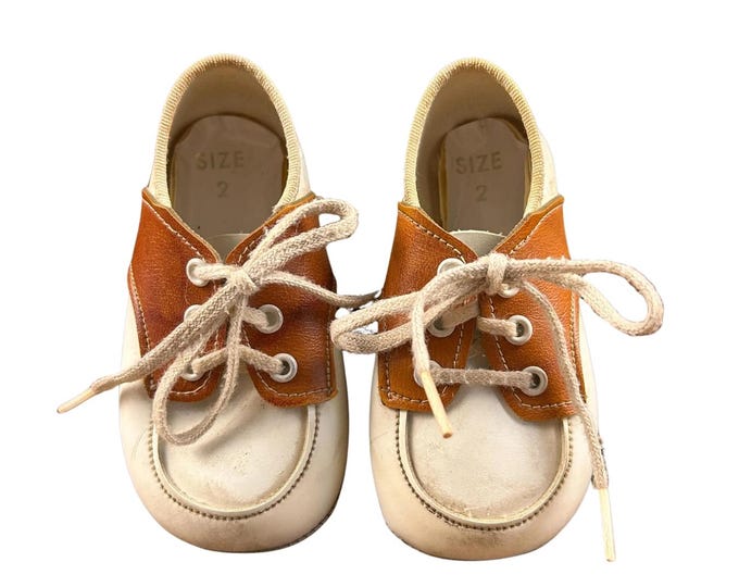 Charming Vintage Leather-Style Baby Shoes, Size 2 - Classic Style 231