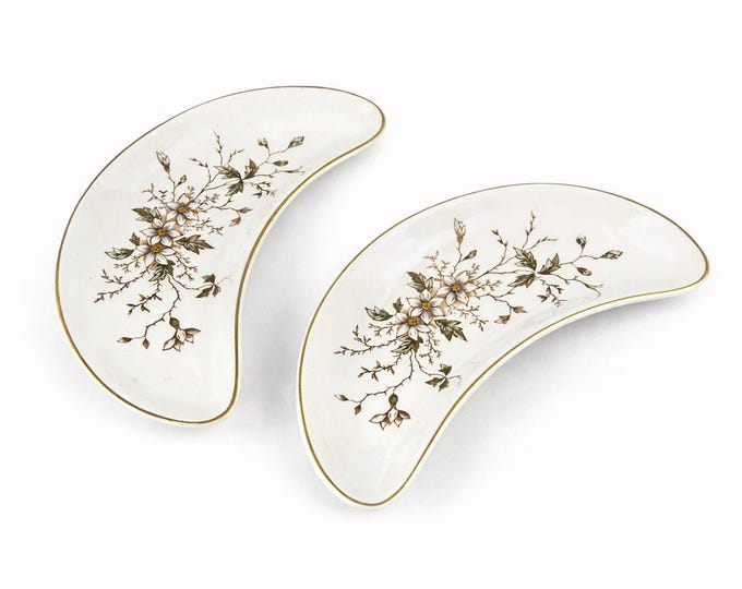 Set of 4 Vintage Maddock & Sons Kidney Shaped Bowls - Royal Semi-Porcelain