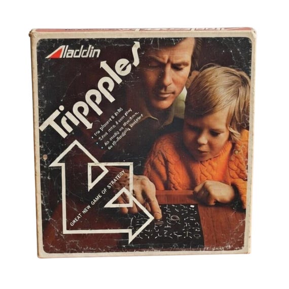 Vintage Trippples Strategy Game - Aladdin 1974