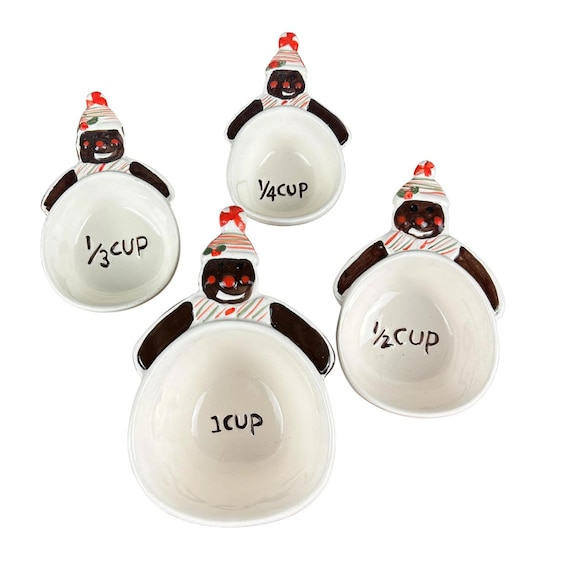 Tien Hsing Int'l Trading Co Gingerbread Man Measuring Cups Set of 4 Christmas Vintage