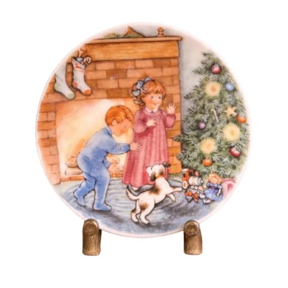 1989 Hallmark Morning of Wonder Small Plate - with Hanger