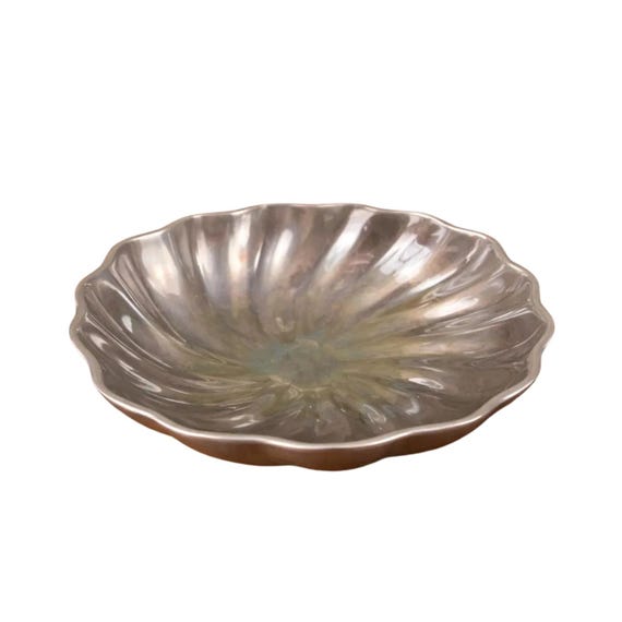 Wilton Armetale RWP Pewter 7 Inch Small Eddy Swirled Oven to Table Pewter Bowl