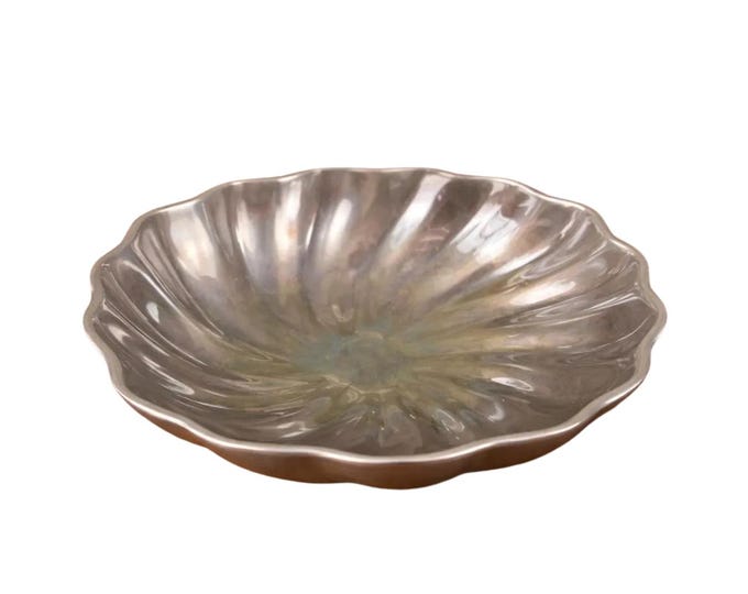 Wilton Armetale RWP Pewter 7 Inch Small Eddy Swirled Oven to Table Pewter Bowl